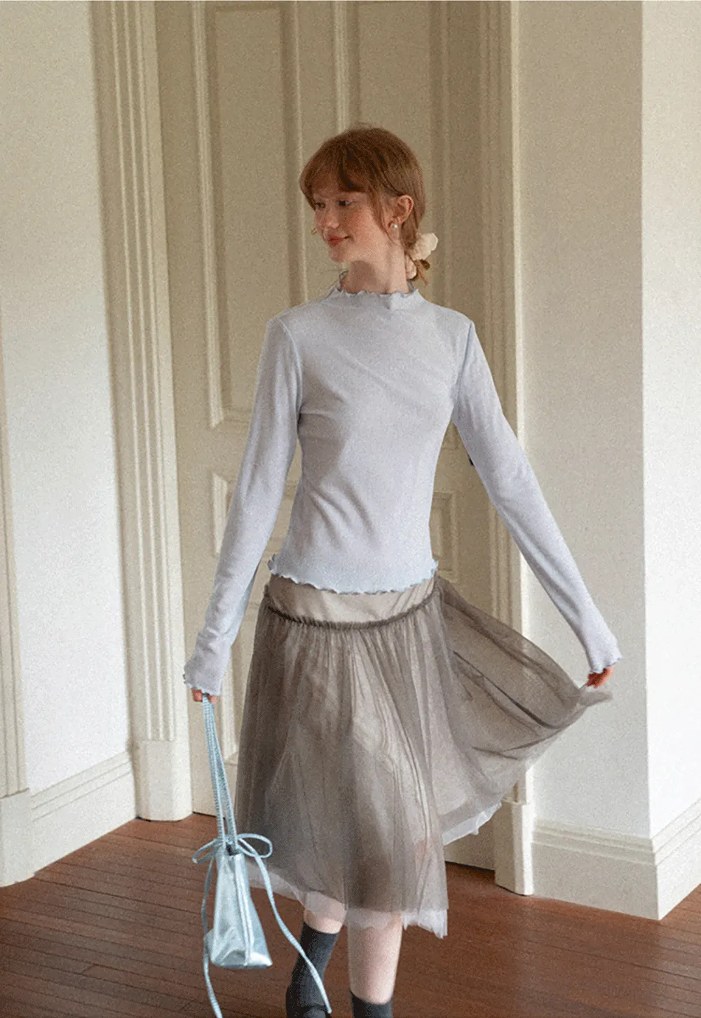Tulle Layered A Line Skirt