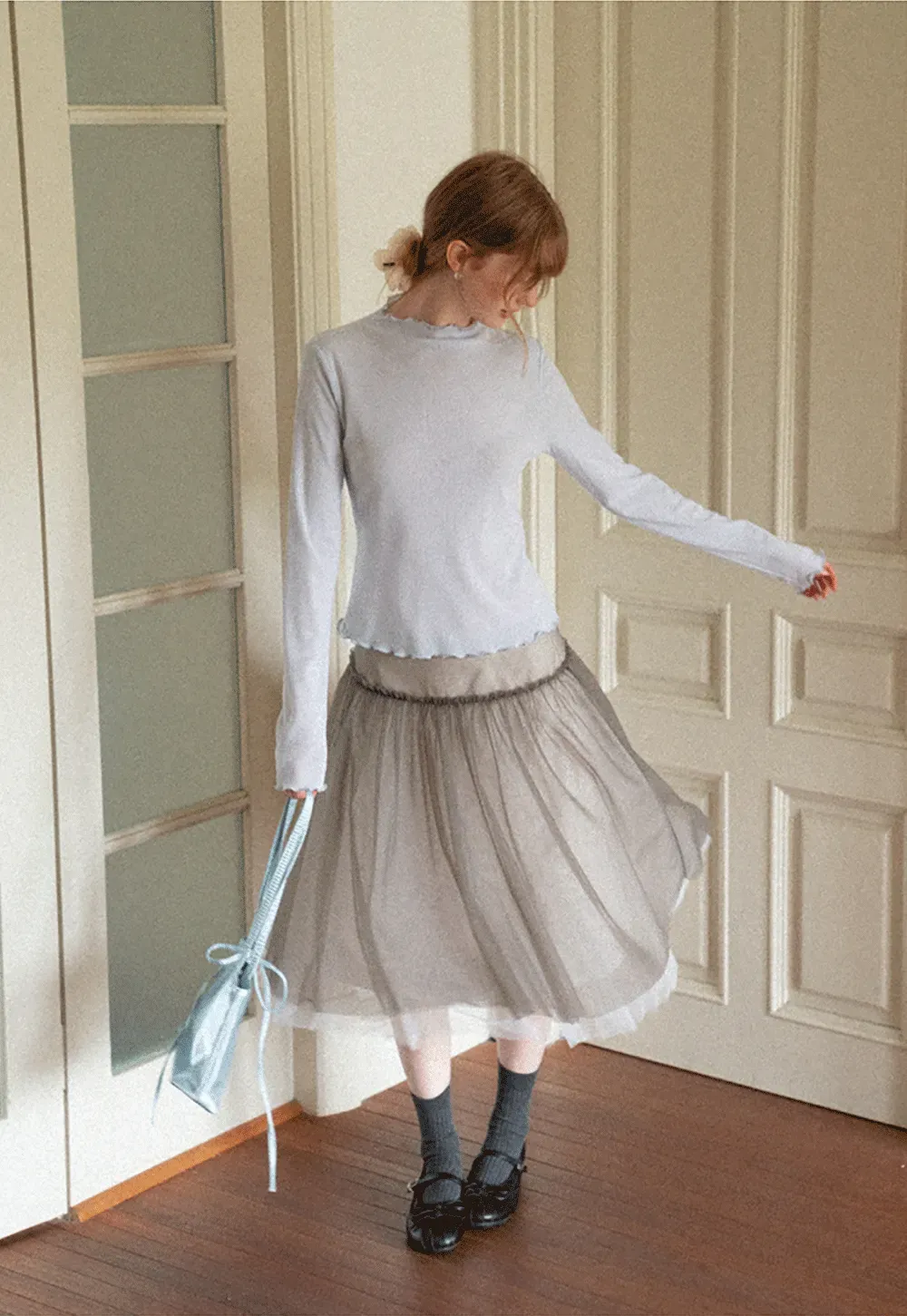 Tulle Layered A Line Skirt