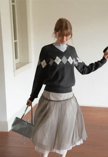 Tulle Layered A Line Skirt