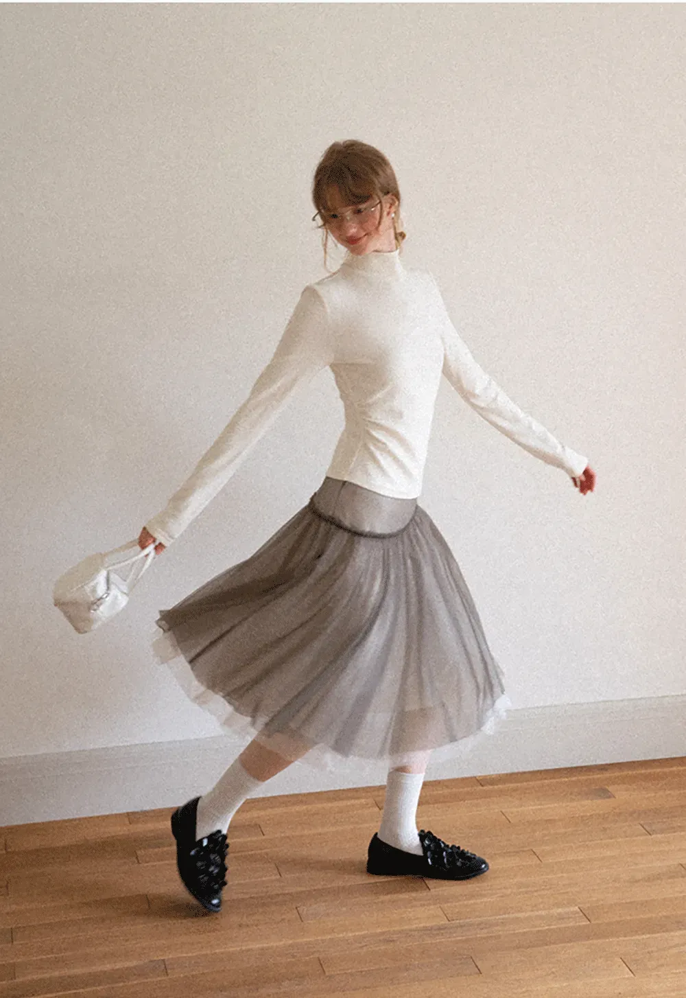 Tulle Layered A Line Skirt