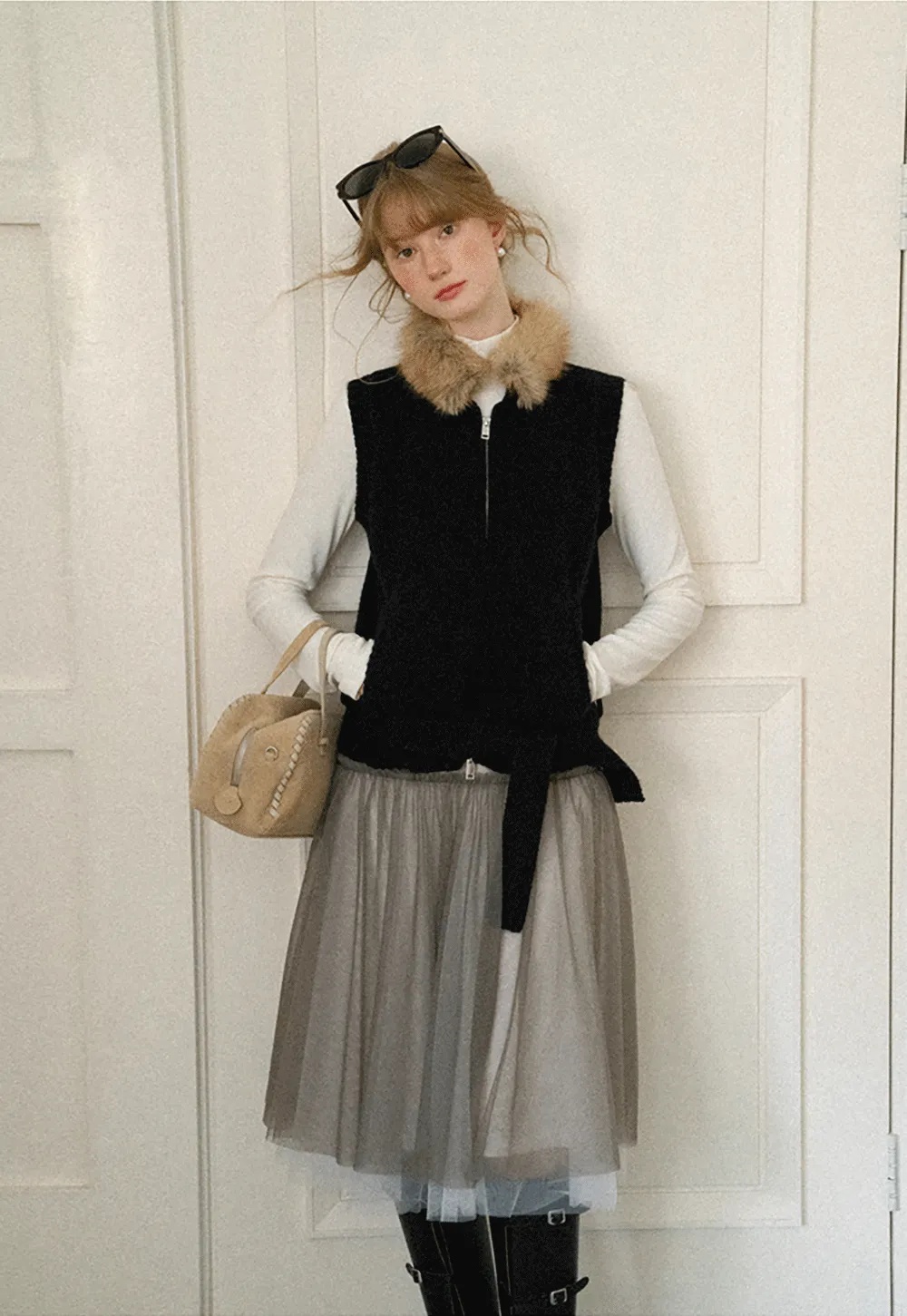 Tulle Layered A Line Skirt