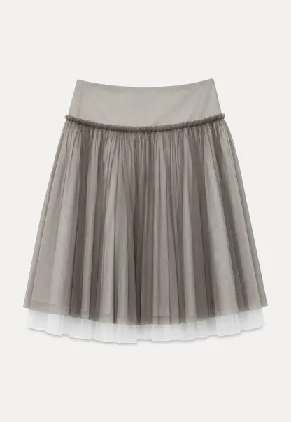 Tulle Layered A Line Skirt