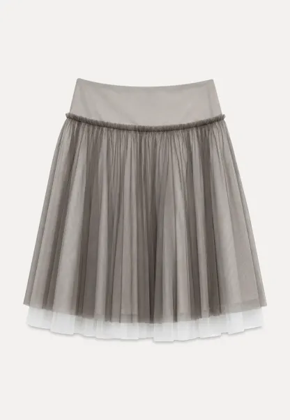 Tulle Layered A Line Skirt