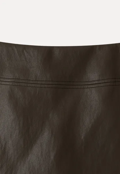 High Waist A Line Mini Skirt
