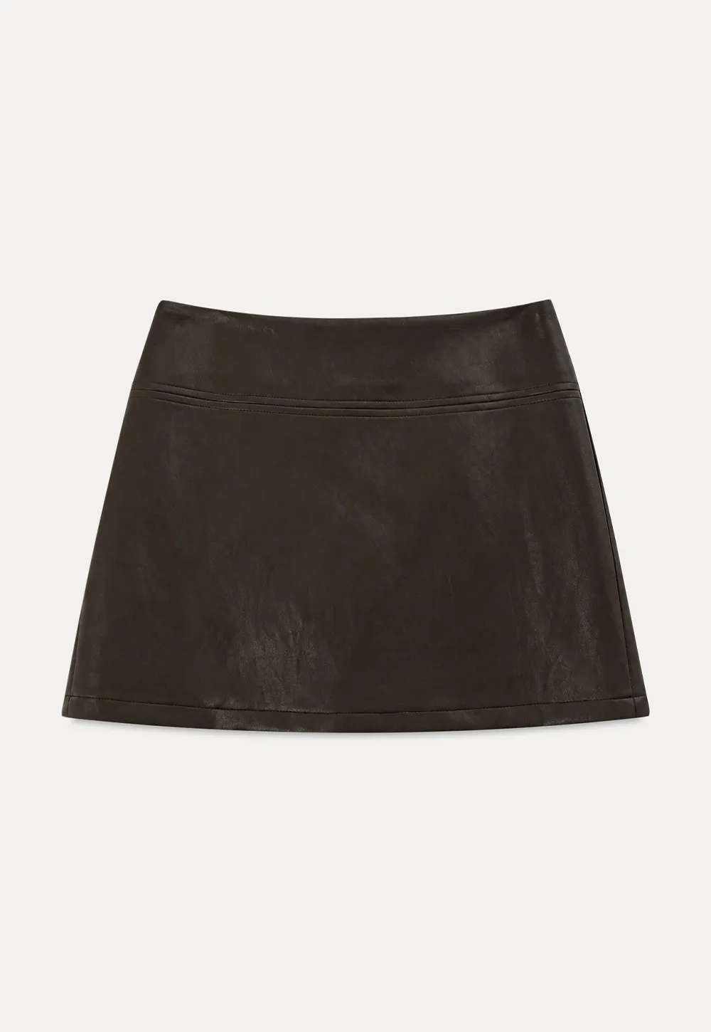 High Waist A Line Mini Skirt