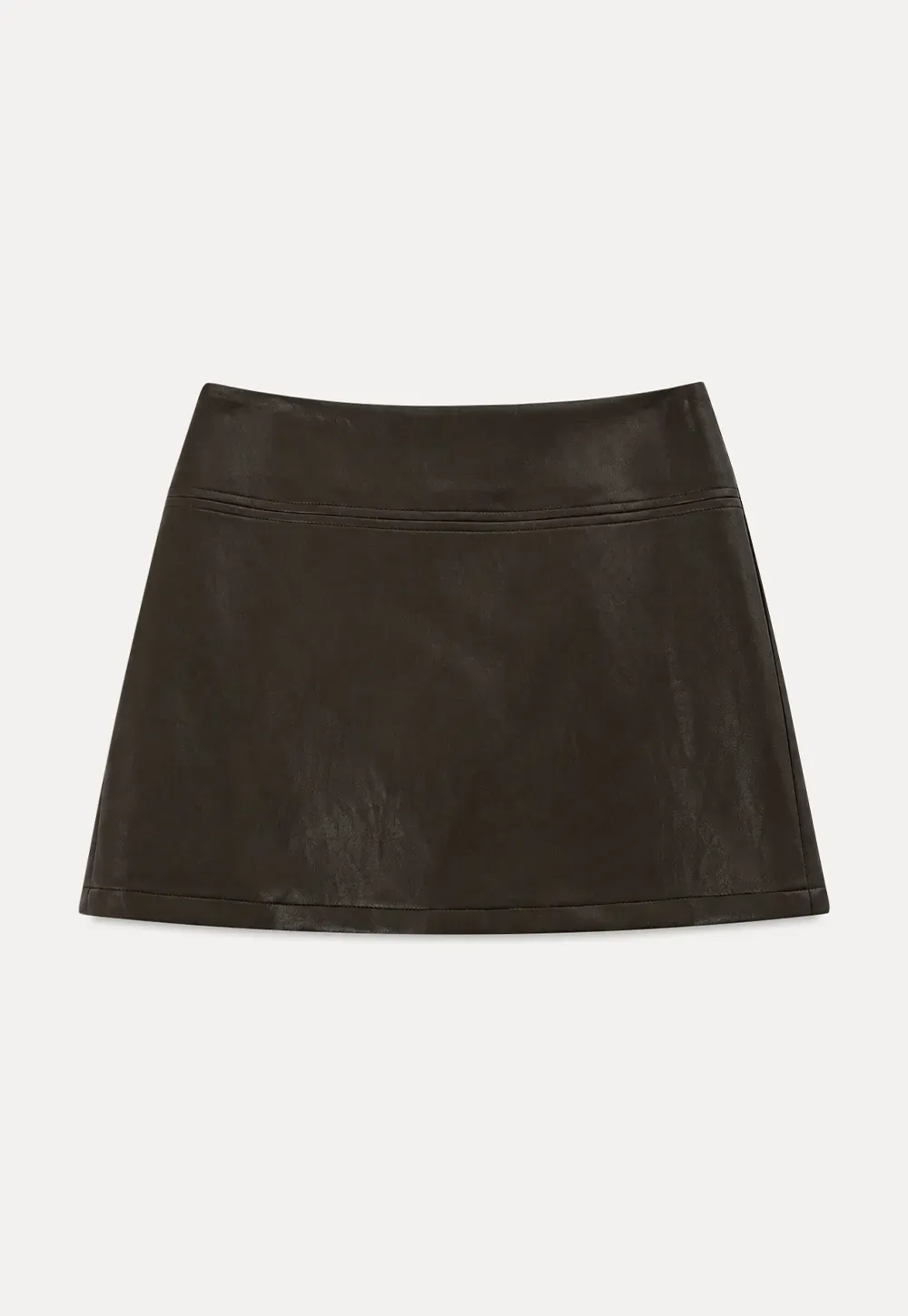 High Waist A Line Mini Skirt
