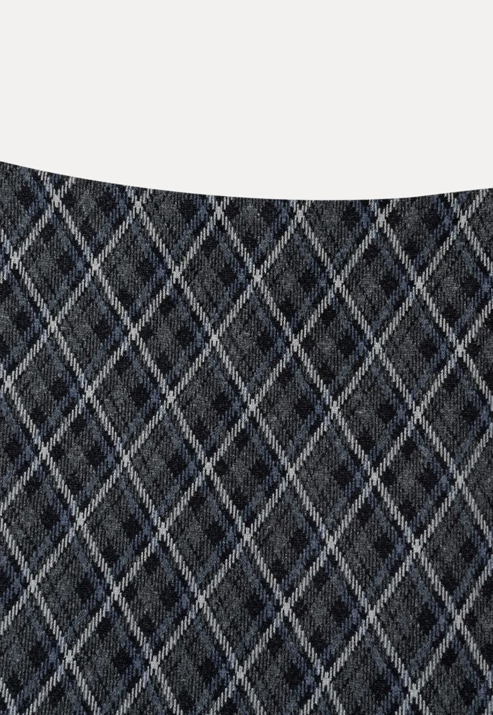 Plaid Pattern Flared Hem Skirt