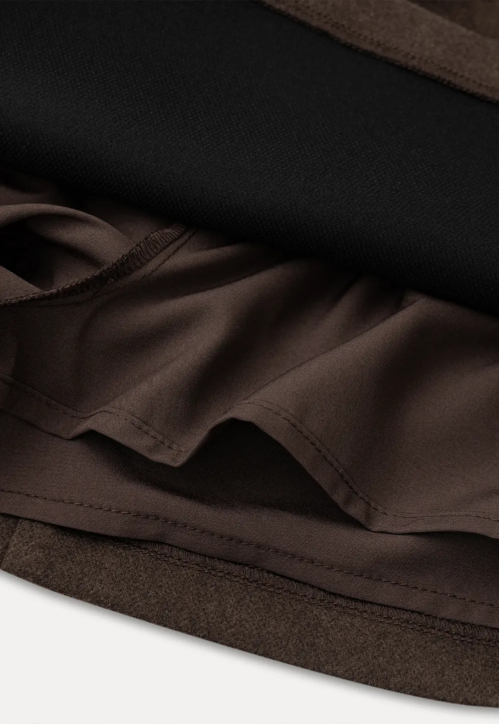 High Waist Belted A-Line Skirt