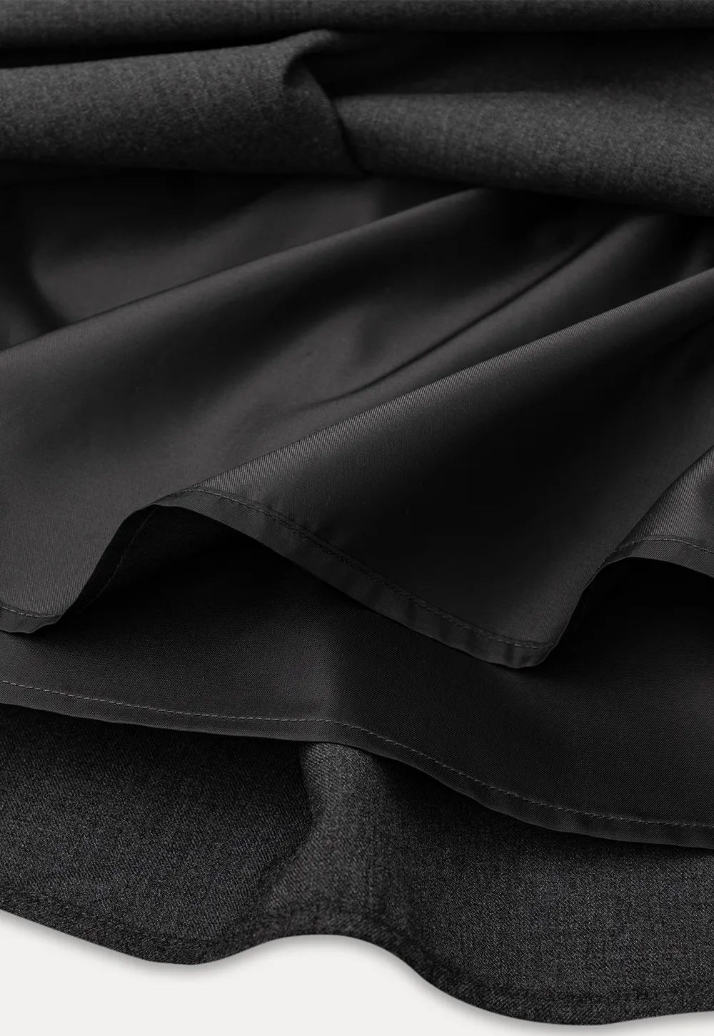 High Waist Pleated A Line Skirt