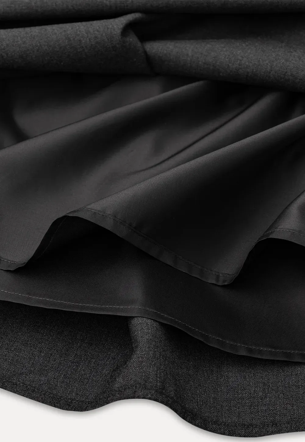 High Waist Pleated A Line Skirt