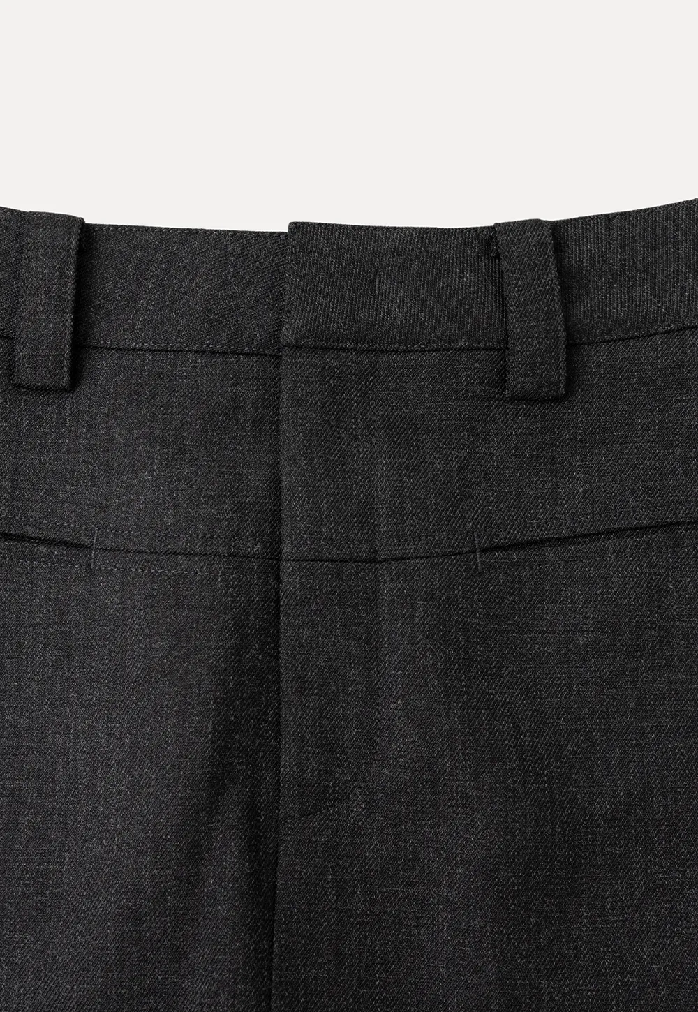 High Waist A Line Skirt with Side Panel Detail
