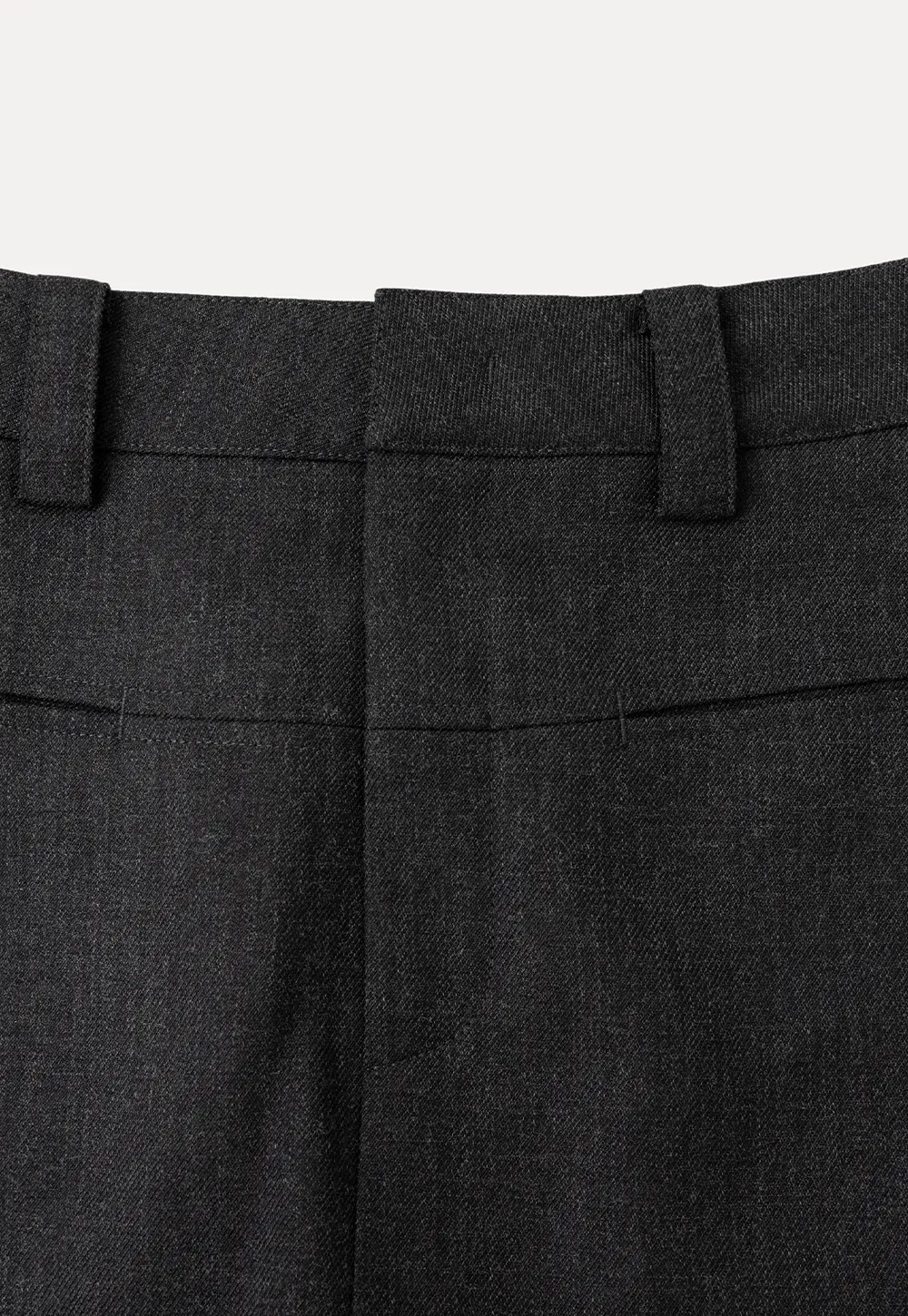 High Waist A Line Skirt with Side Panel Detail