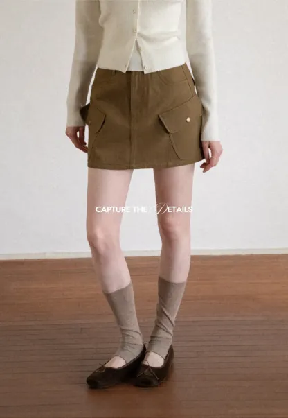 Cargo Pocket Mini Skirt