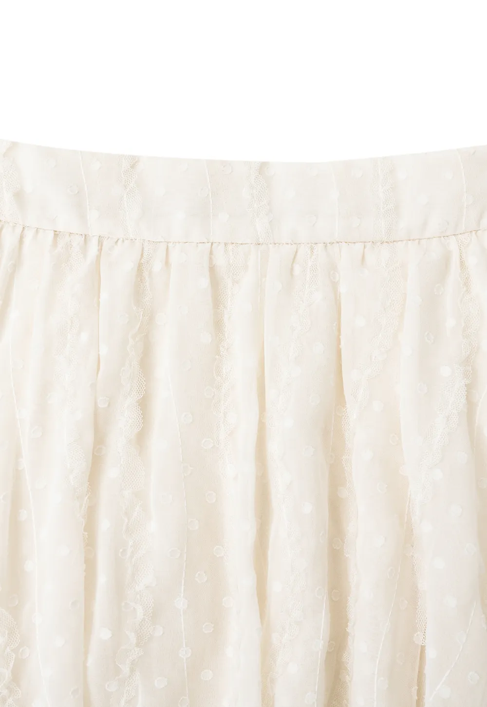 Asymmetrical Tiered Pleated Skirt