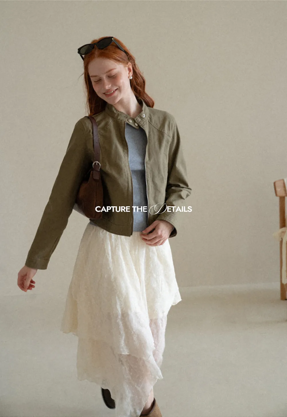 Asymmetrical Tiered Pleated Skirt