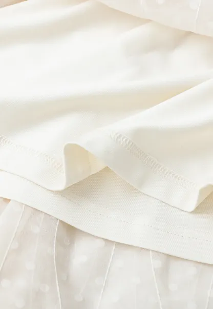 Asymmetrical Tiered Pleated Skirt