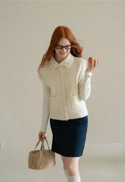 A-Line High Waist Denim Skirt