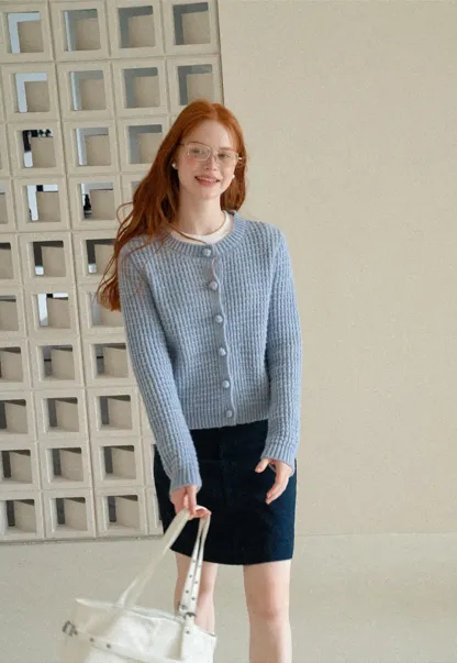 A-Line High Waist Denim Skirt