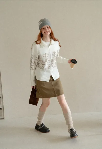A-Line High Waist Denim Skirt