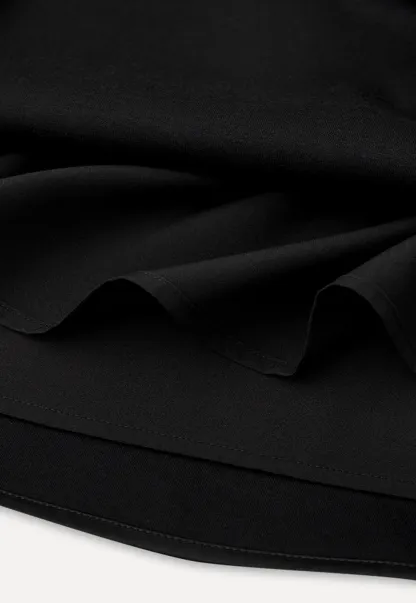 High Waist A Line Skirt with Tie Belt