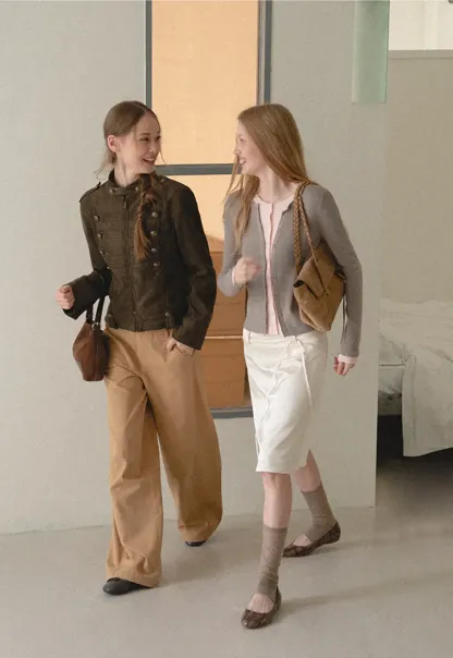 High Waist A Line Skirt with Tie Belt