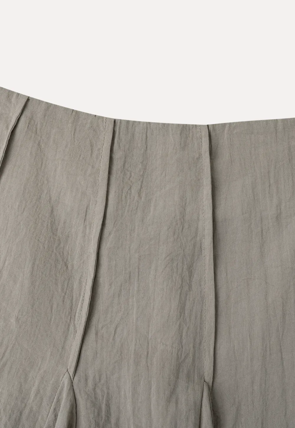Pleated A-Line Midi Skirt