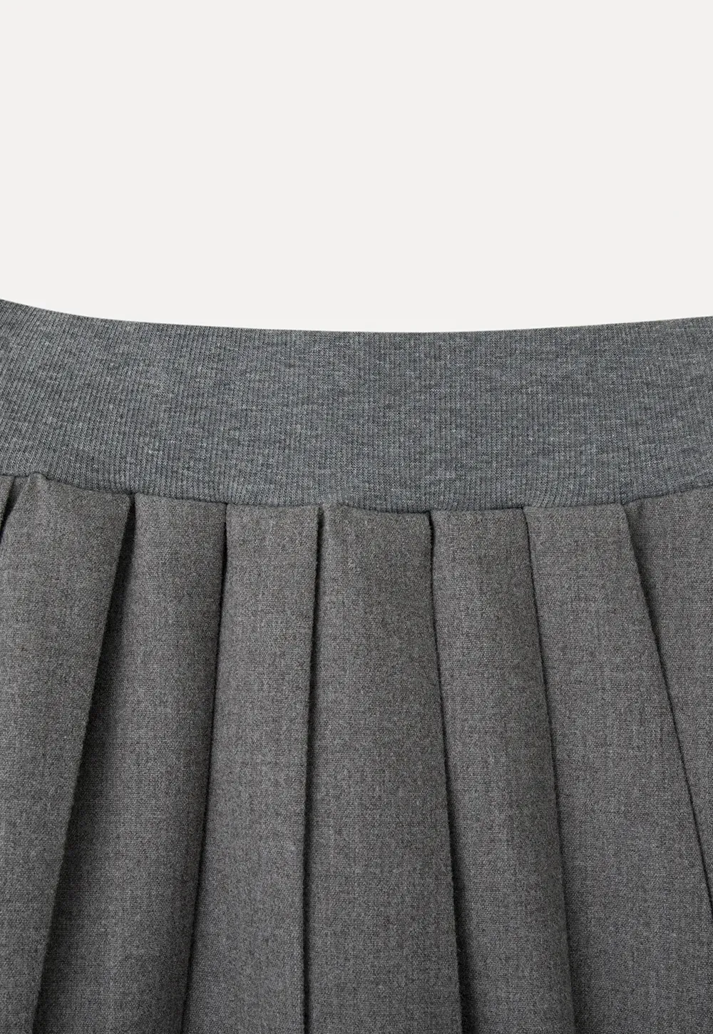 Pleated A-Line Midi Skirt