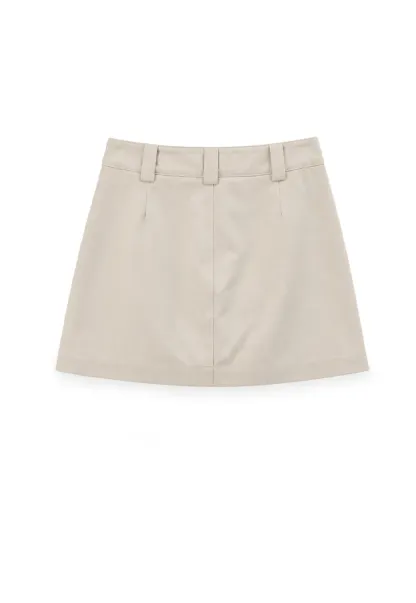 High Waist Utility Pocket Mini Skirt