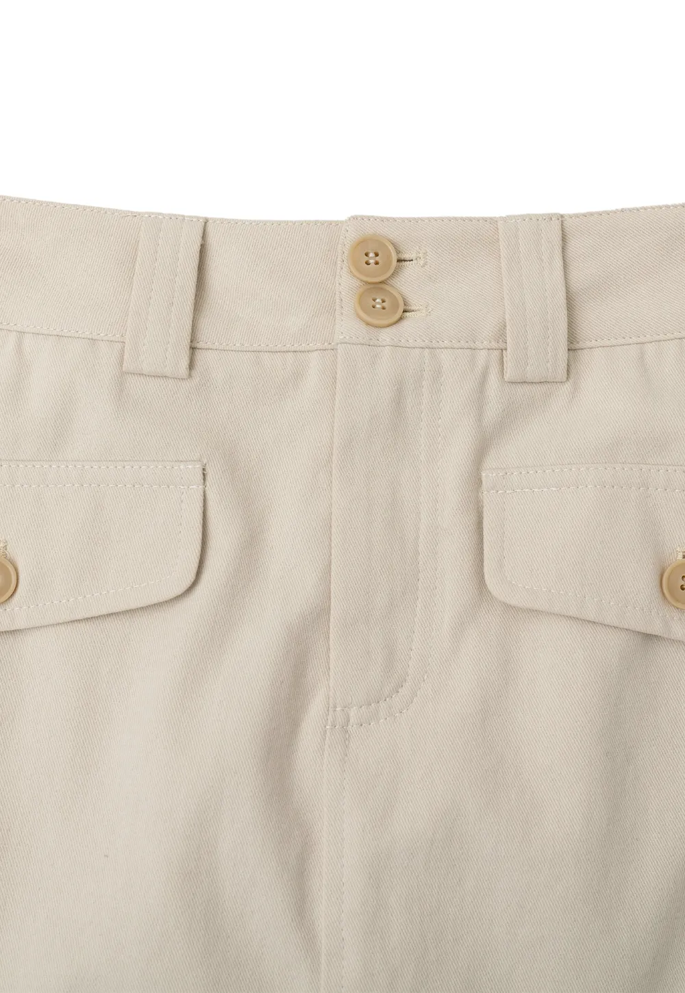 High Waist Utility Pocket Mini Skirt