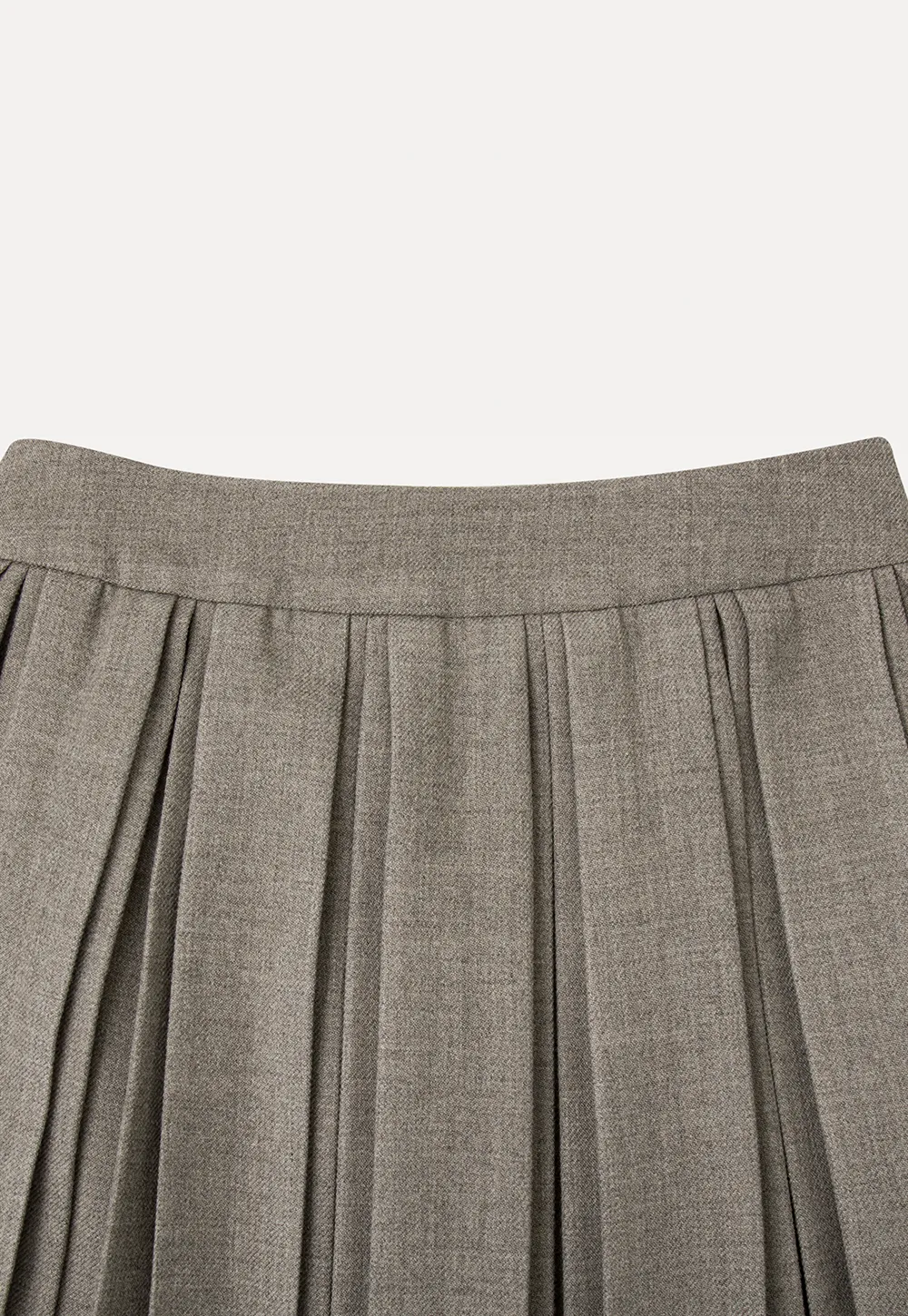 Pleated High Waist Skirt