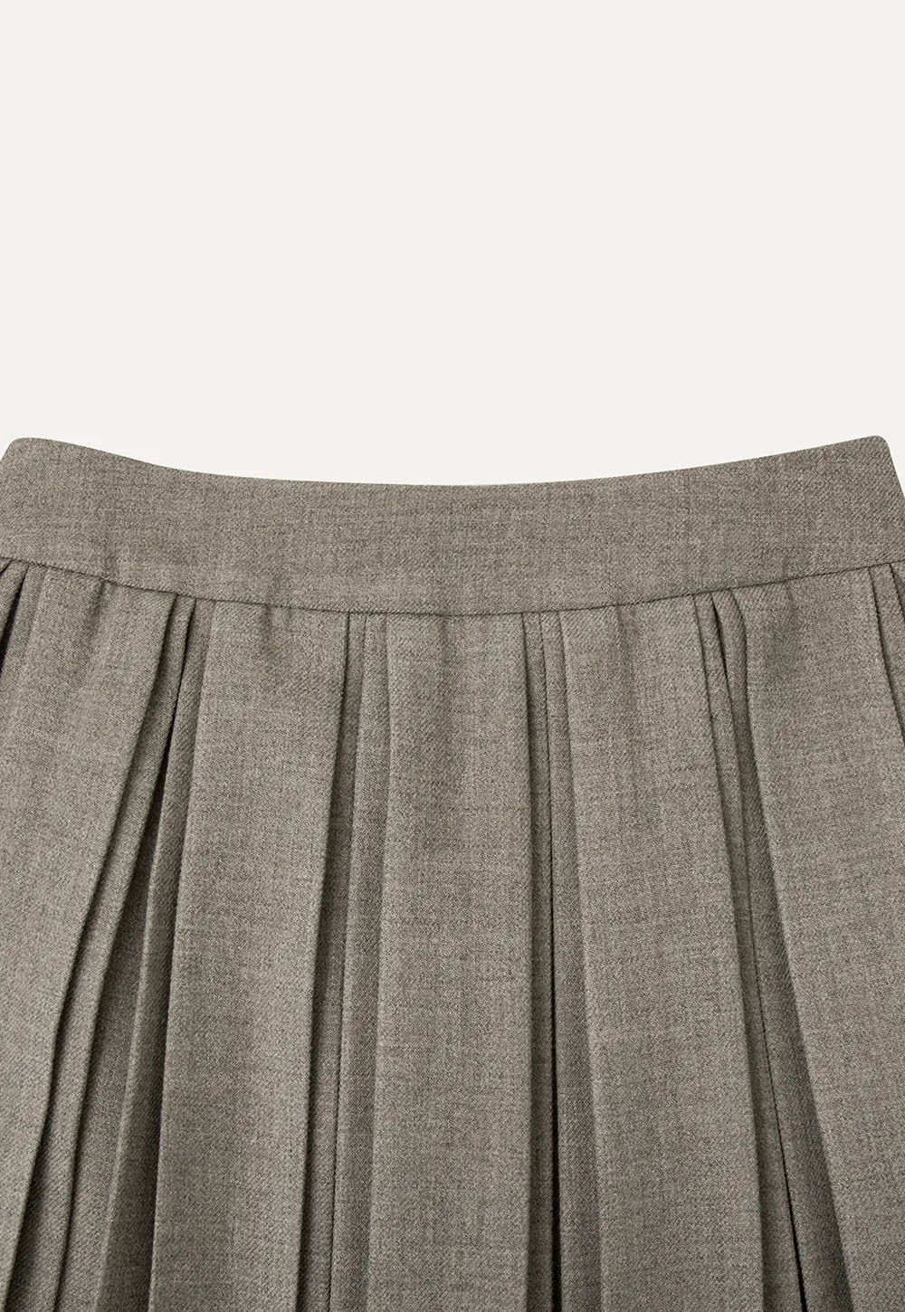 Pleated High Waist Skirt