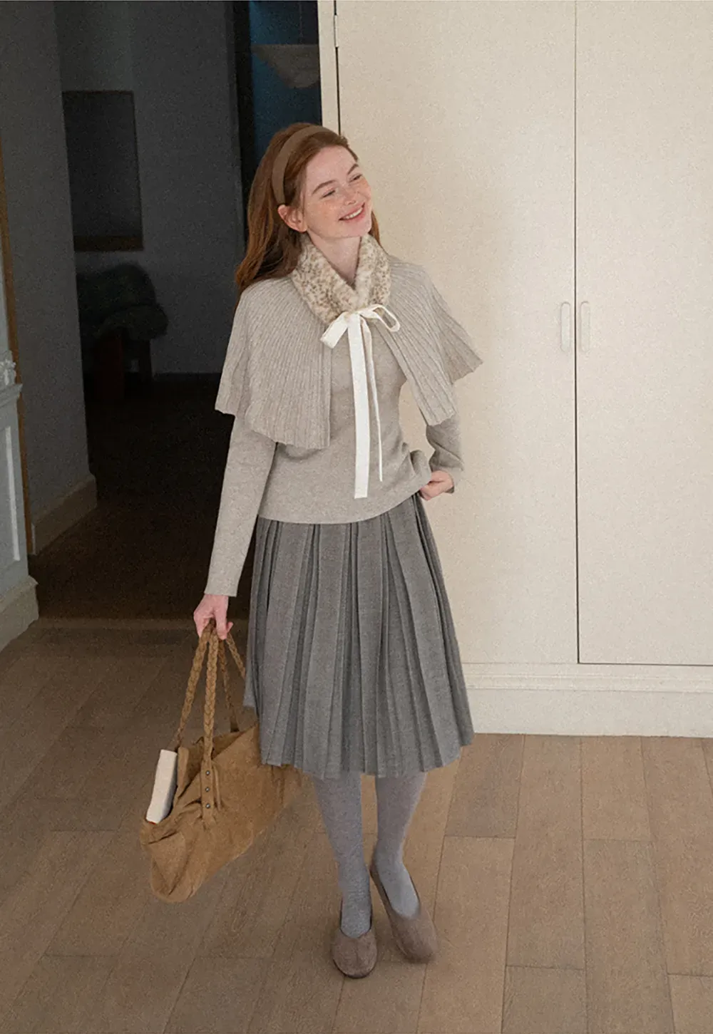 Pleated High Waist Skirt