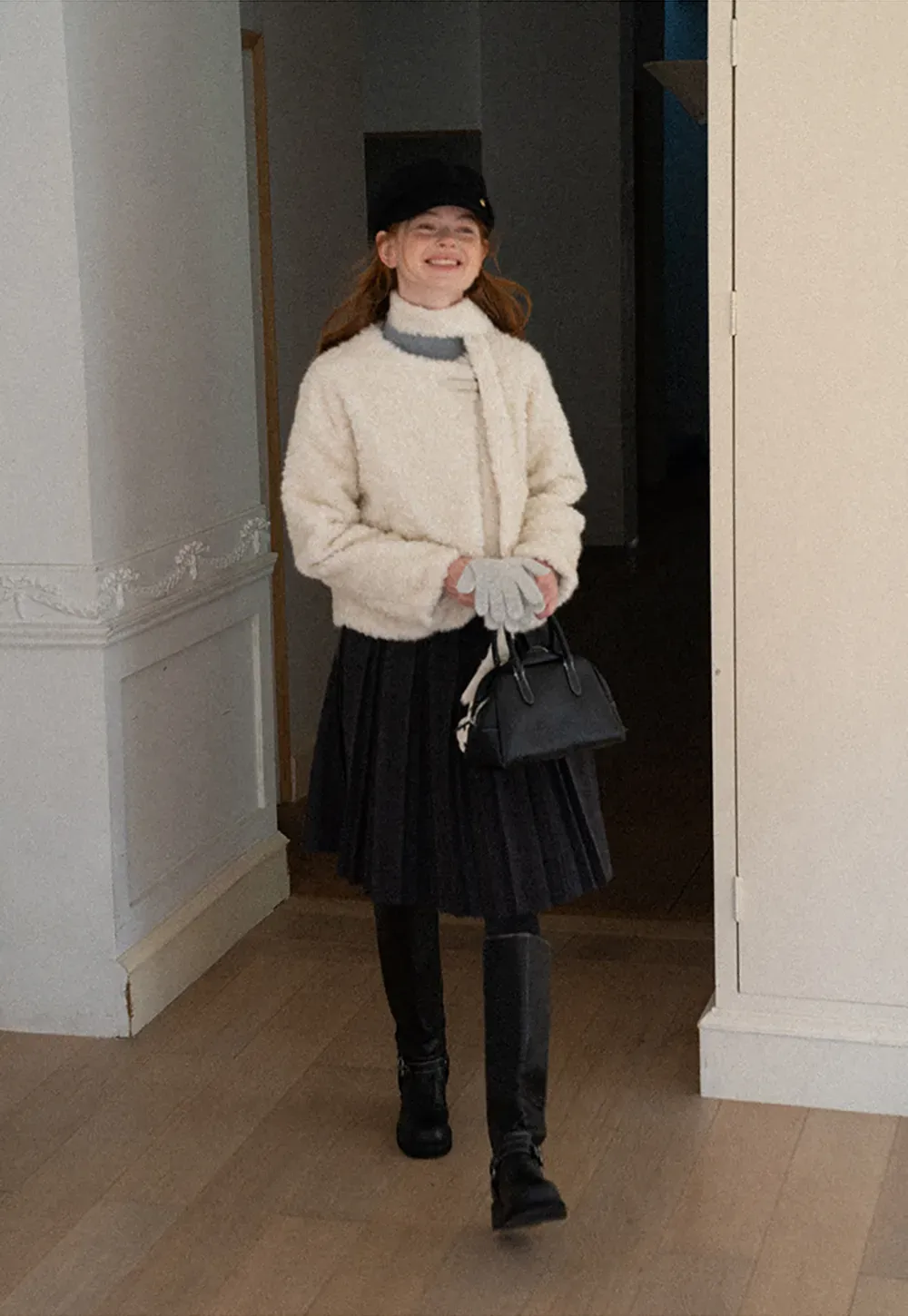 Pleated High Waist Skirt