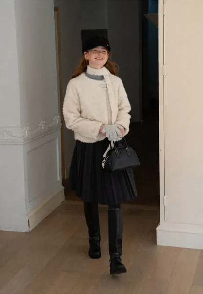 Pleated High Waist Skirt