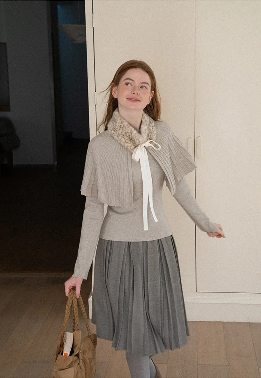 Pleated High Waist Skirt