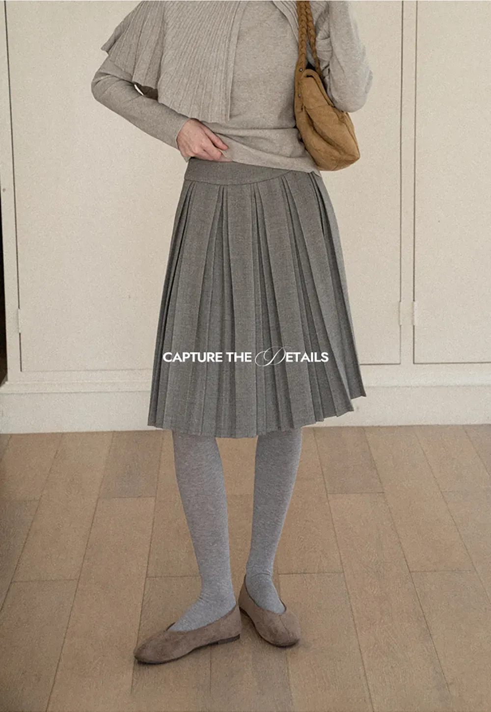 Pleated High Waist Skirt