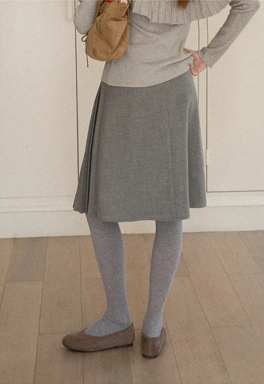 Pleated High Waist Skirt