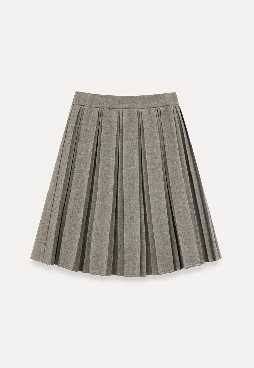 Pleated High Waist Skirt
