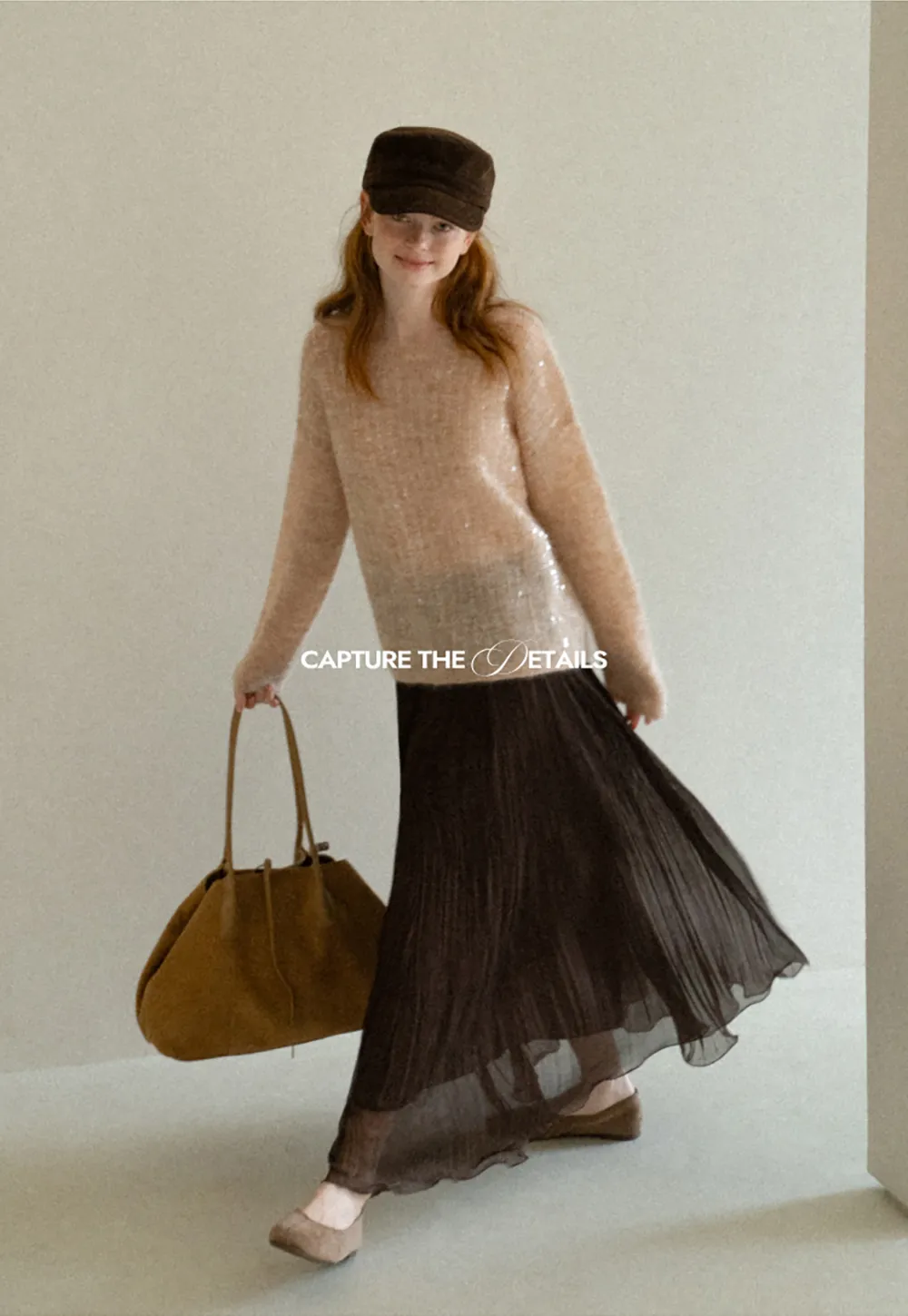 Pleated Layered Tulle Skirt