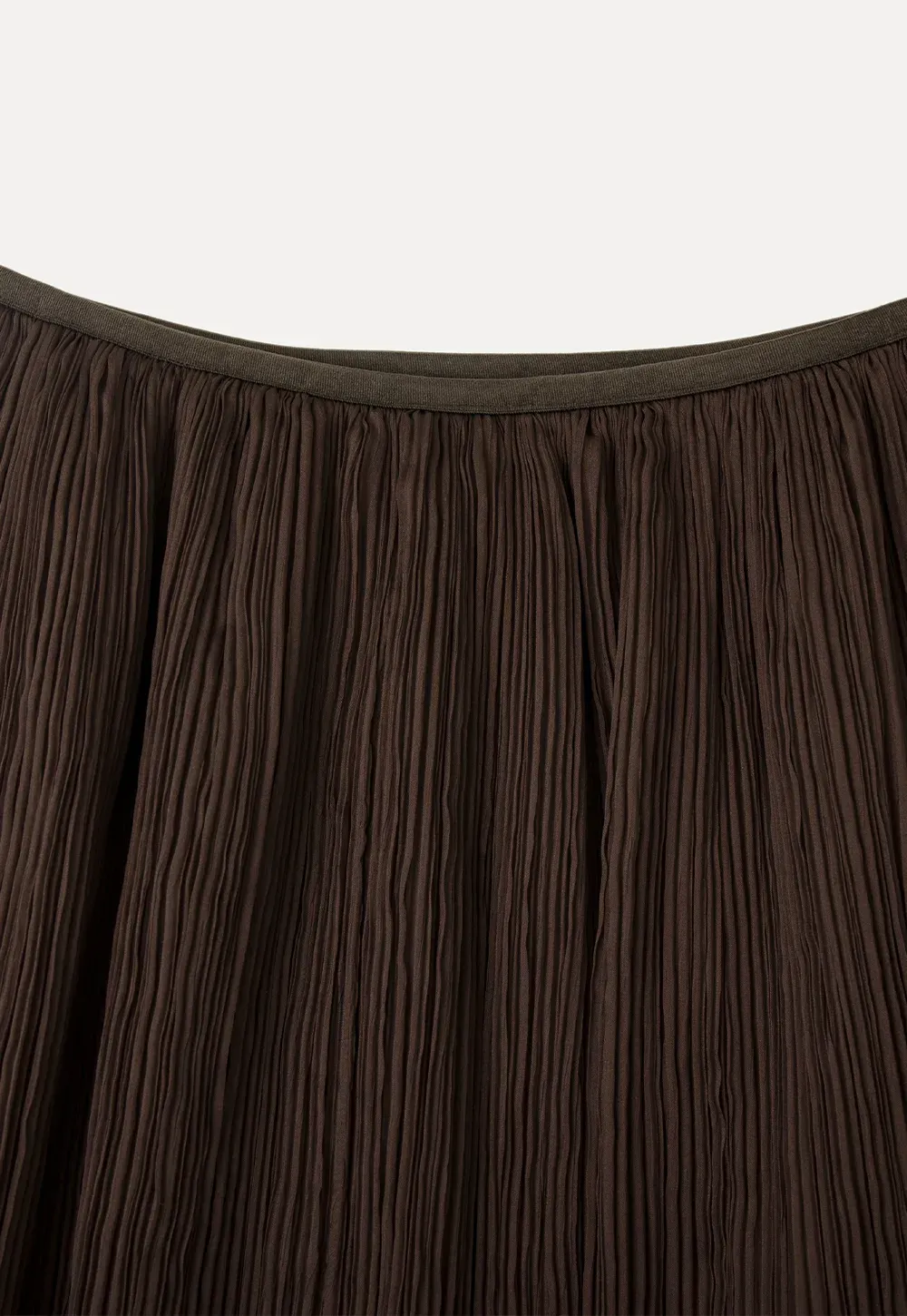 Pleated Layered Tulle Skirt