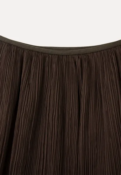 Pleated Layered Tulle Skirt