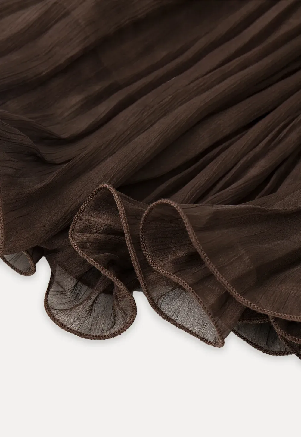 Pleated Layered Tulle Skirt