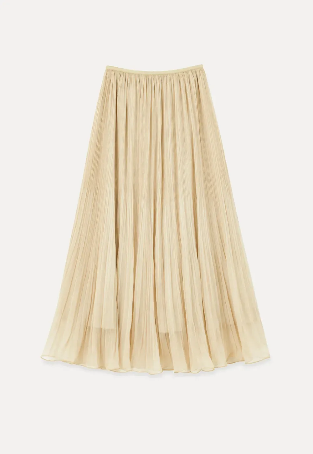 Pleated Layered Tulle Skirt
