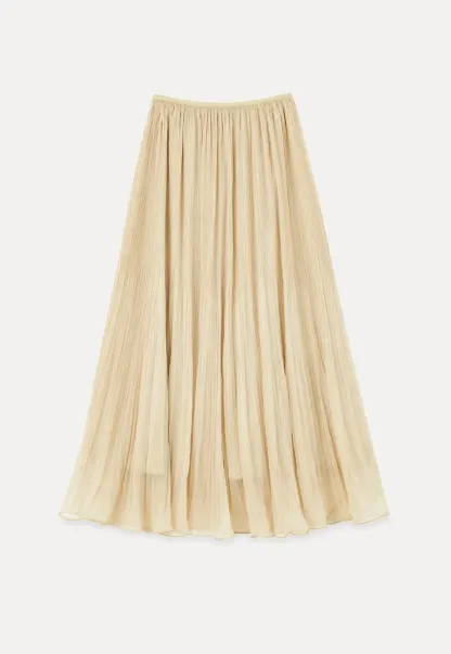 Pleated Layered Tulle Skirt