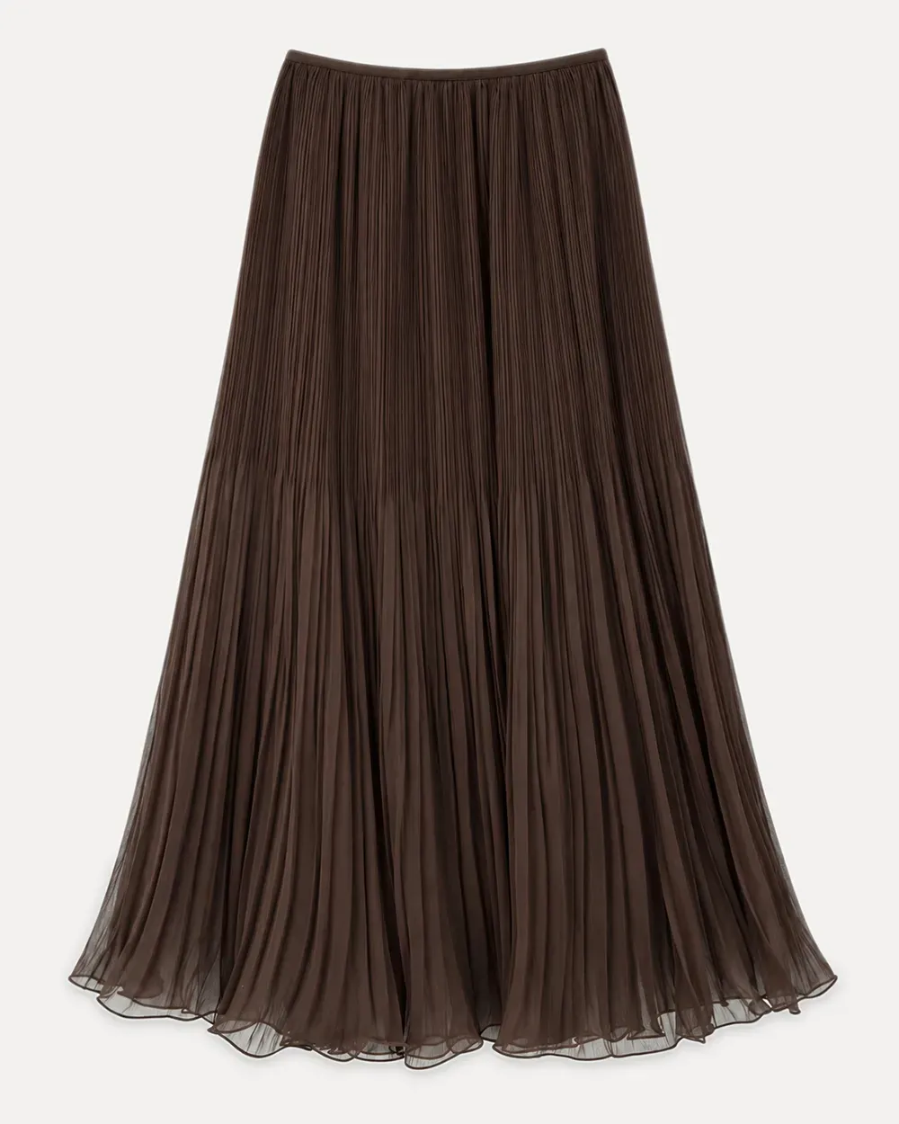 Pleated Layered Tulle Skirt