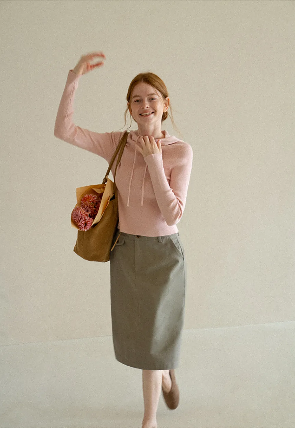 High Waist Straight Cut Skirt