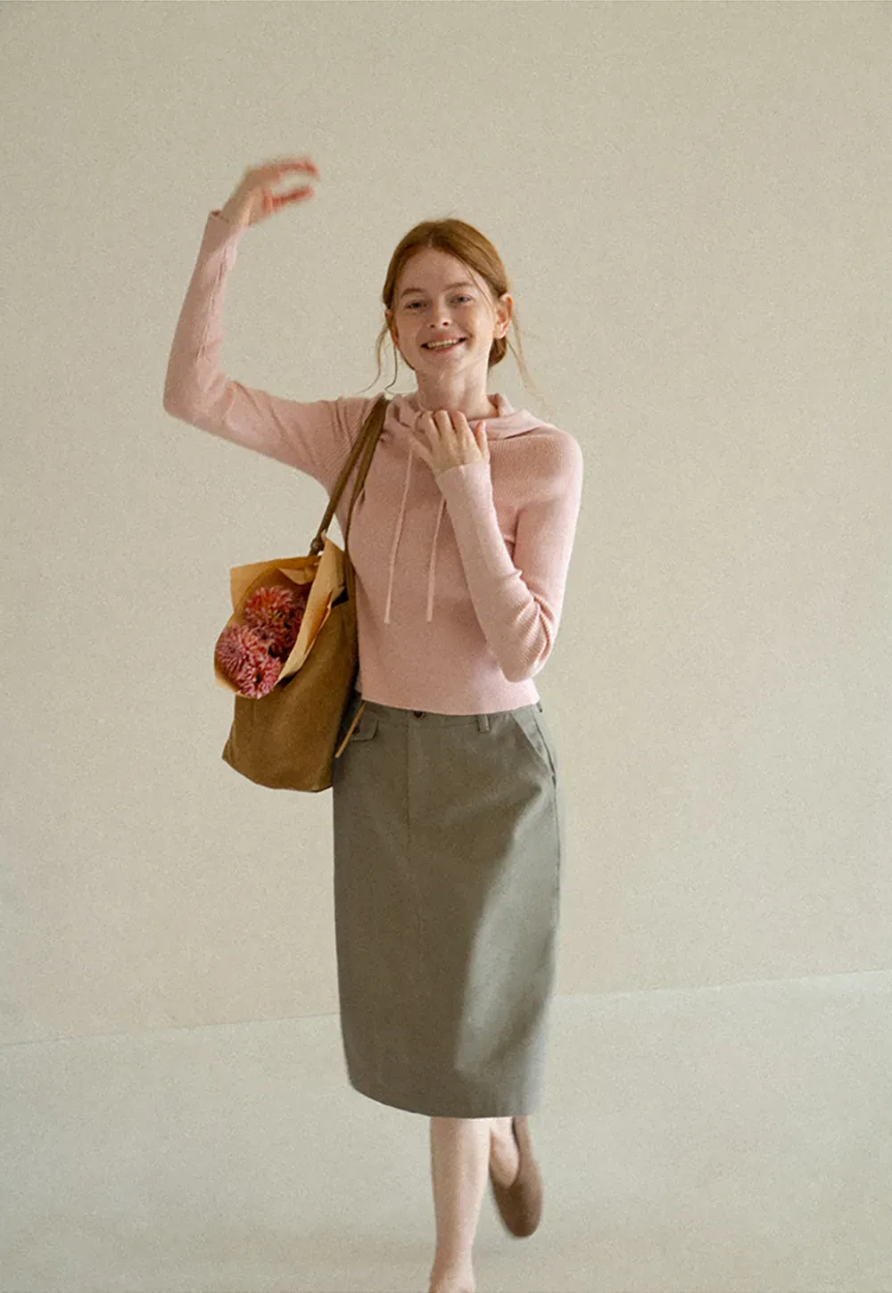 High Waist Straight Cut Skirt