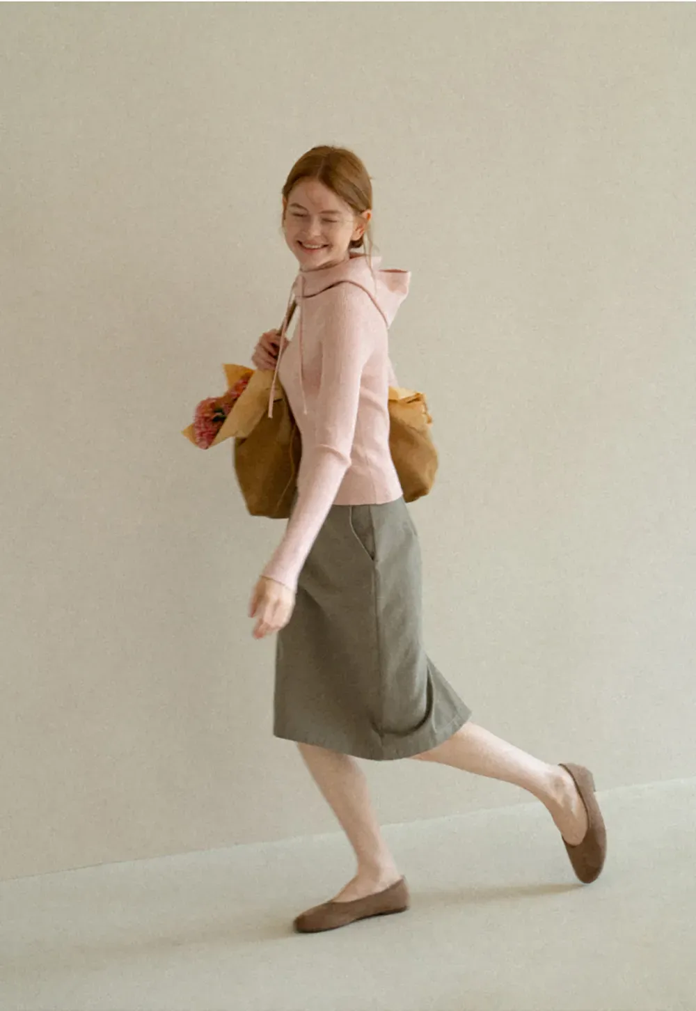 High Waist Straight Cut Skirt