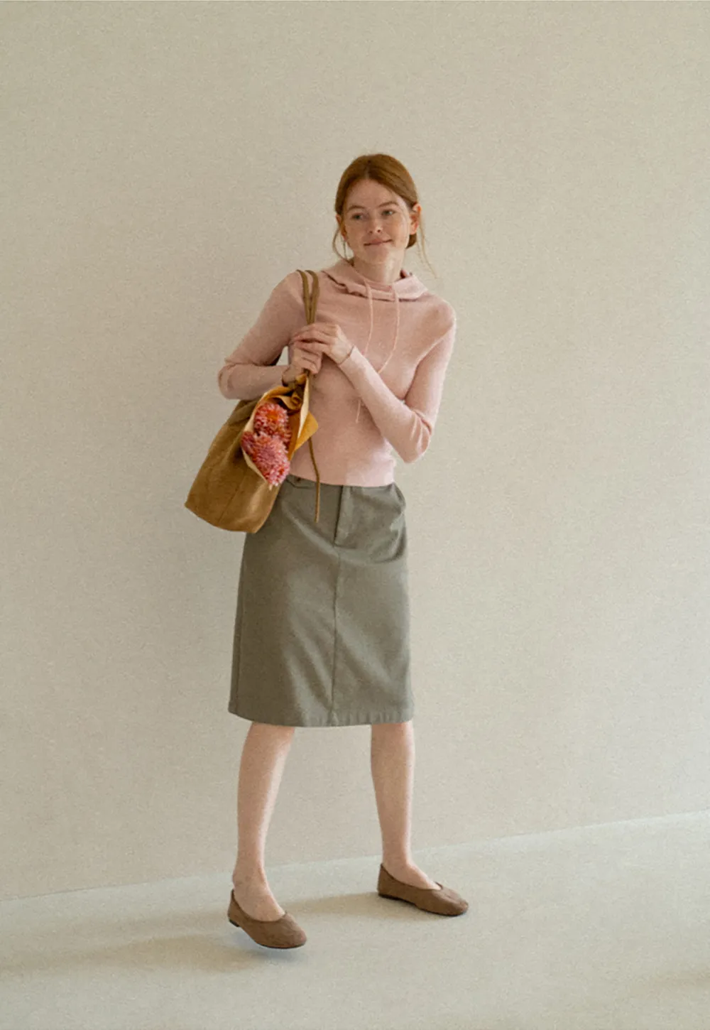 High Waist Straight Cut Skirt