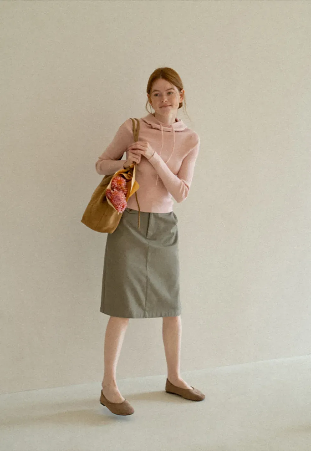 High Waist Straight Cut Skirt